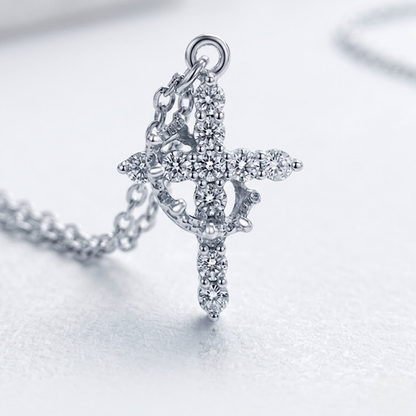 DIVINE™ Crystal Cross Necklace