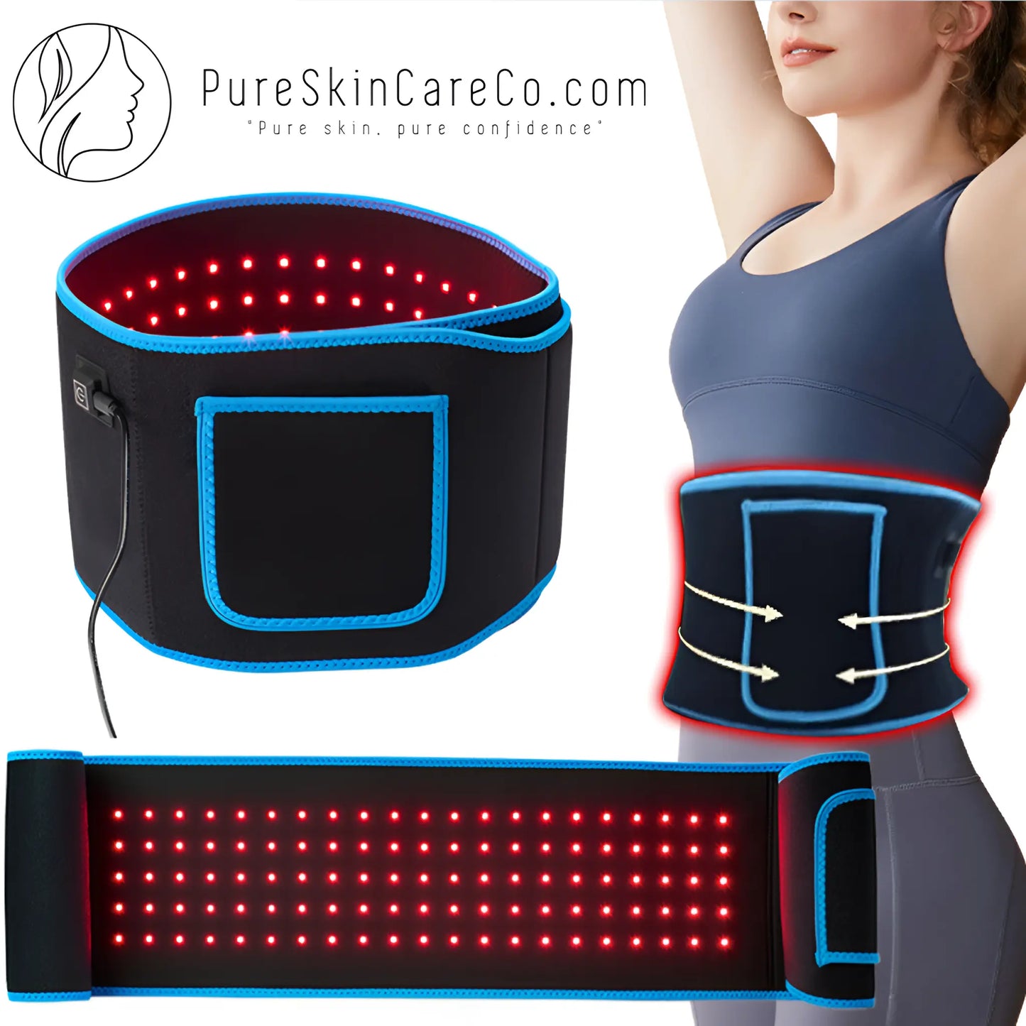Red Light Therapy LED Belt