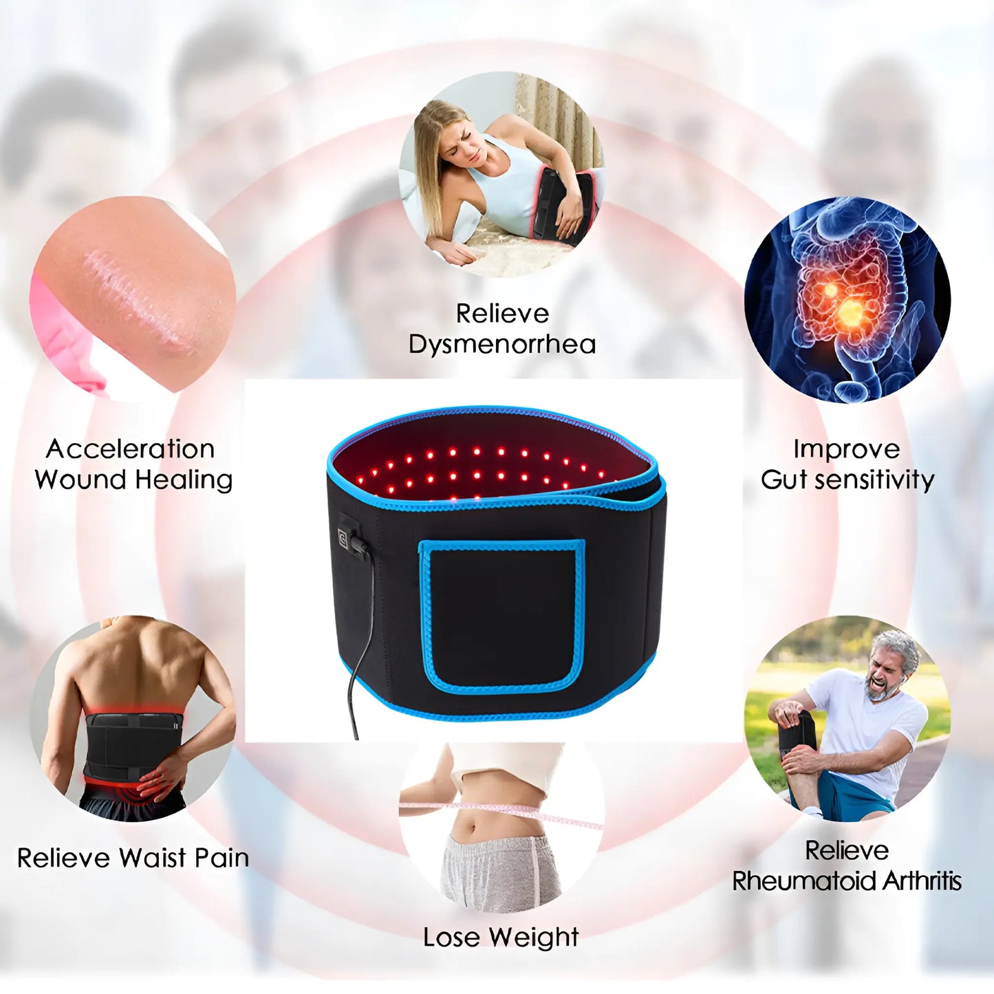 Red Light Therapy LED Belt