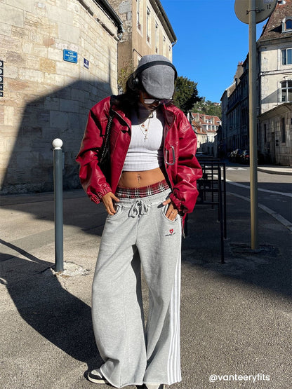 Double Waist Baggy Sweatpants
